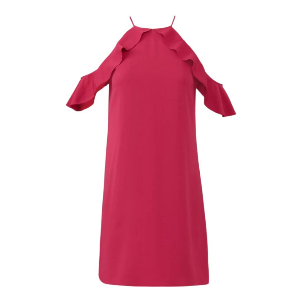 Cooper & Ella Raspberry Saga Off Shoulder Ruffle Dress - Picture 4 of 9